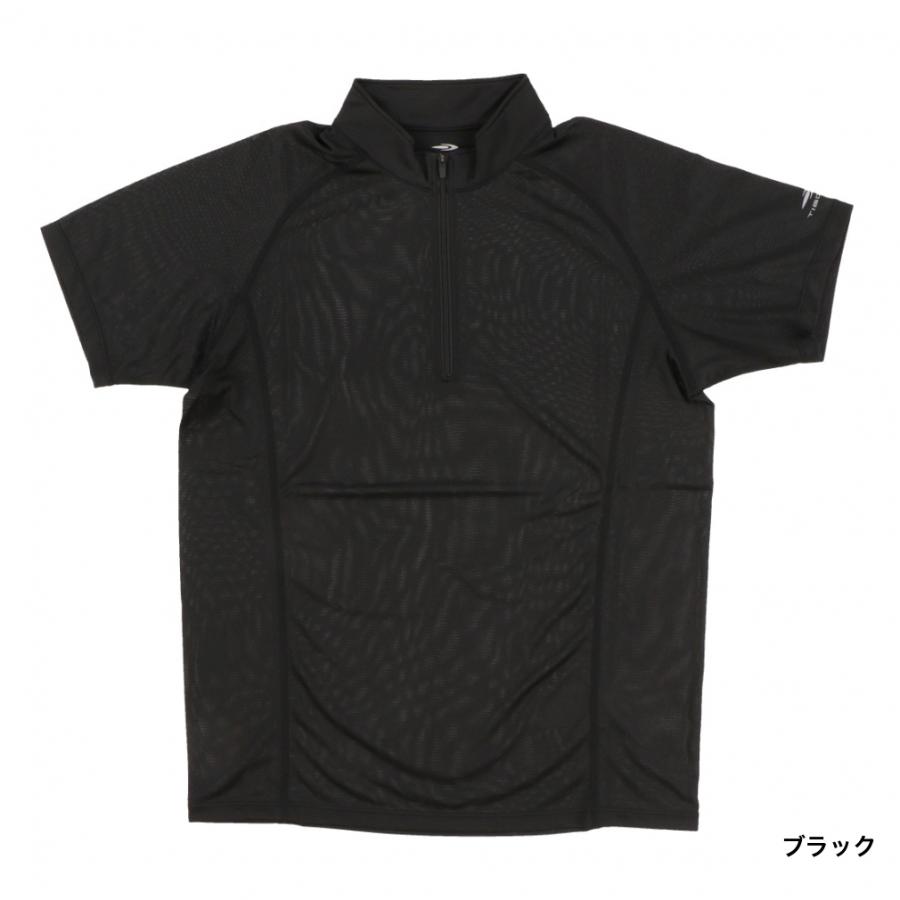 TIGORA ティゴラ メンズ アウトドア トレッキング 吸水速乾 ハーフZIP 