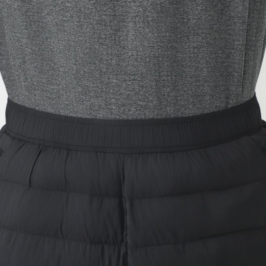 美品✦マークアンドロナ★2023年秋冬ダウンロングパンツ✦ブラック TIGORA ティゴラ メンズ アウトドア ロングパンツ 中綿ロング