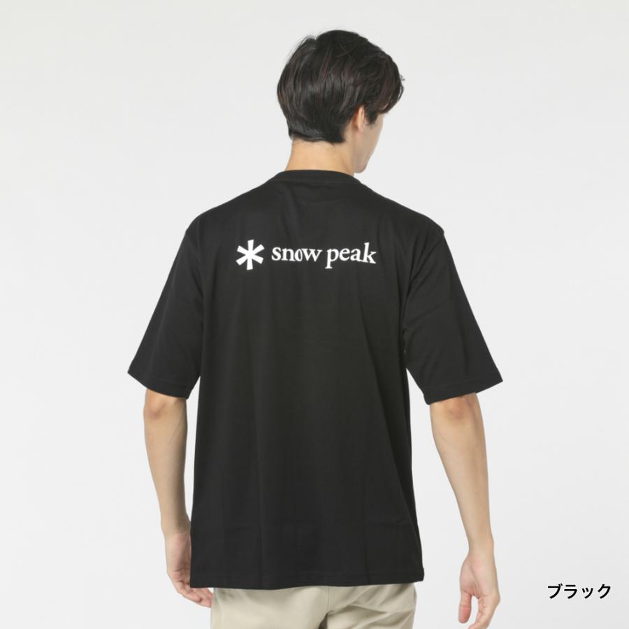 スノーピーク アウトドア 半袖Tシャツ SP Back Printed Logo T shirt ETS23AU002 snow peak｜alpen-group｜03