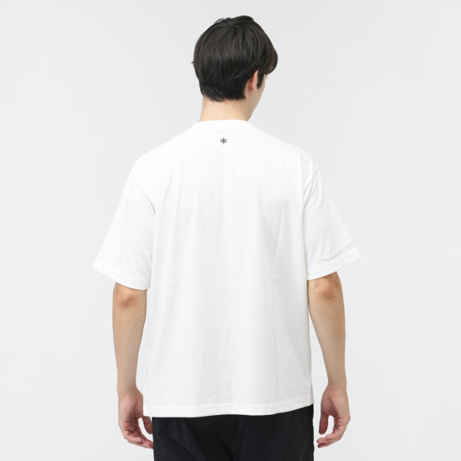  peak ホワイト　Tシャツ snow peak（スノーピーク） 2025秋冬 アウトドアカジュアル 半袖T