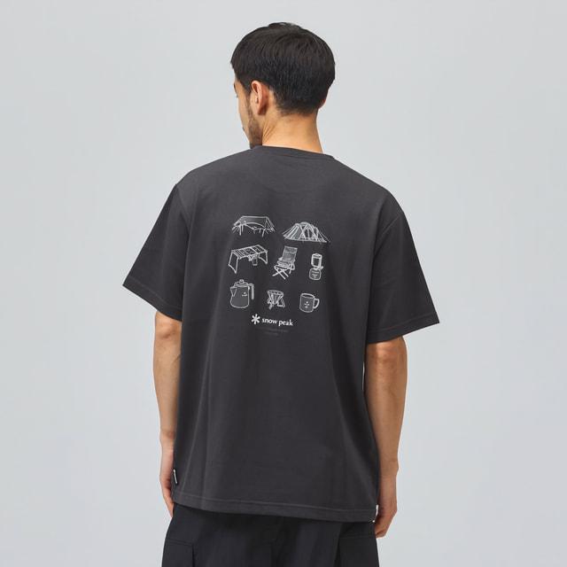 snow peak スノーピーク アルペン限定 アウトドアカジュアル 半袖 シャツ GearPrinted S S Tshirt AL0261TS01 snow peak アルペングループヤフー店 - 通販 - Yahoo ショッピング