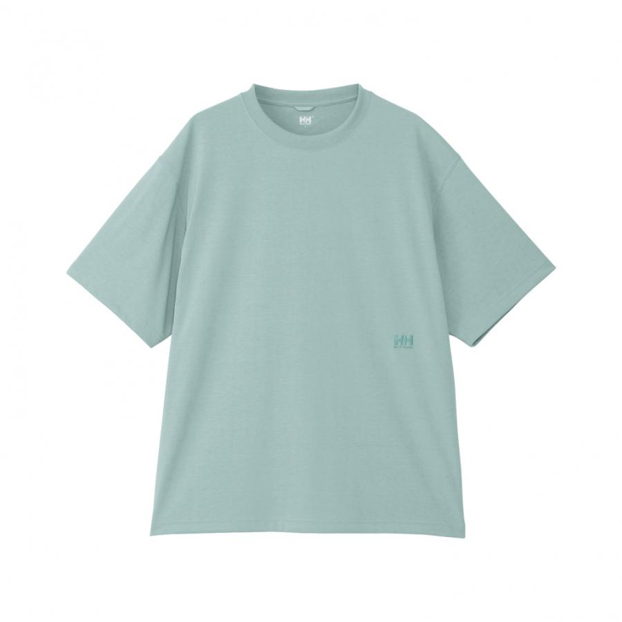 【定番モデル】ヘルノ☆センターロゴTシャツ カーキ サイズ46 入手困難 HELLY HANSEN 2025春夏 ヘリーハンセン メンズ アウトドア 半袖Tシャツ
