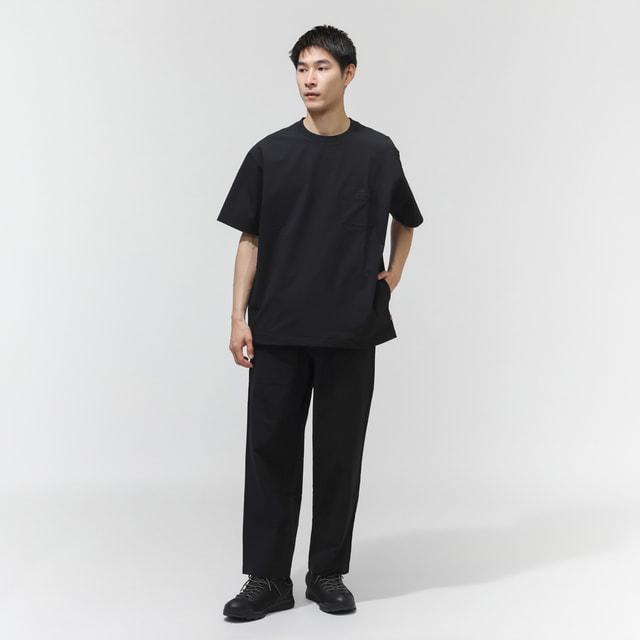 2026春夏 チャムス メンズ アウトドアカジュアル 半袖Ｔシャツ Seerchucker Stretch T-Shirt CH01-2712 K001 : ブラック CHUMS