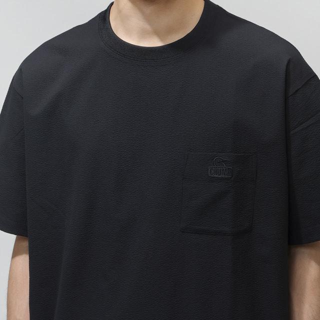 2026春夏 チャムス メンズ アウトドアカジュアル 半袖Ｔシャツ Seerchucker Stretch T-Shirt CH01-2712 K001 : ブラック CHUMS