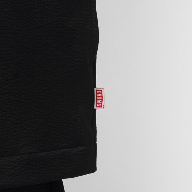 2026春夏 チャムス メンズ アウトドアカジュアル 半袖Ｔシャツ Seerchucker Stretch T-Shirt CH01-2712 K001 : ブラック CHUMS
