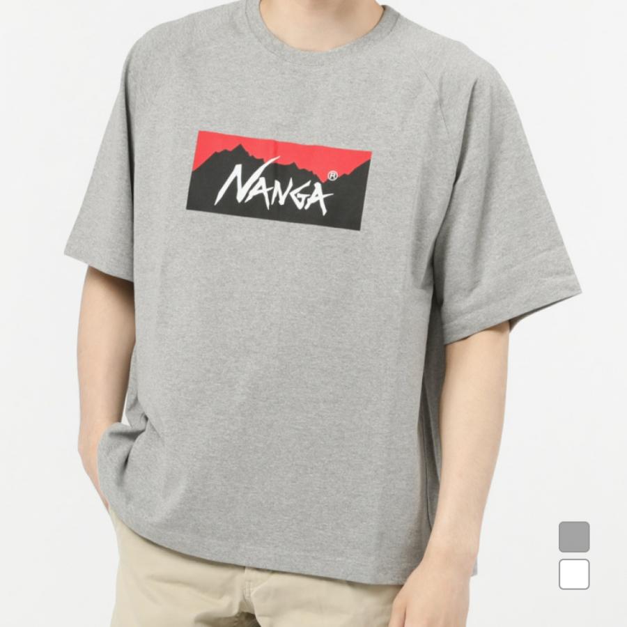 NANGA（ナンガ） アウトドア 半袖Tシャツ ECO HYBRID BOX LOGO LOOSE 