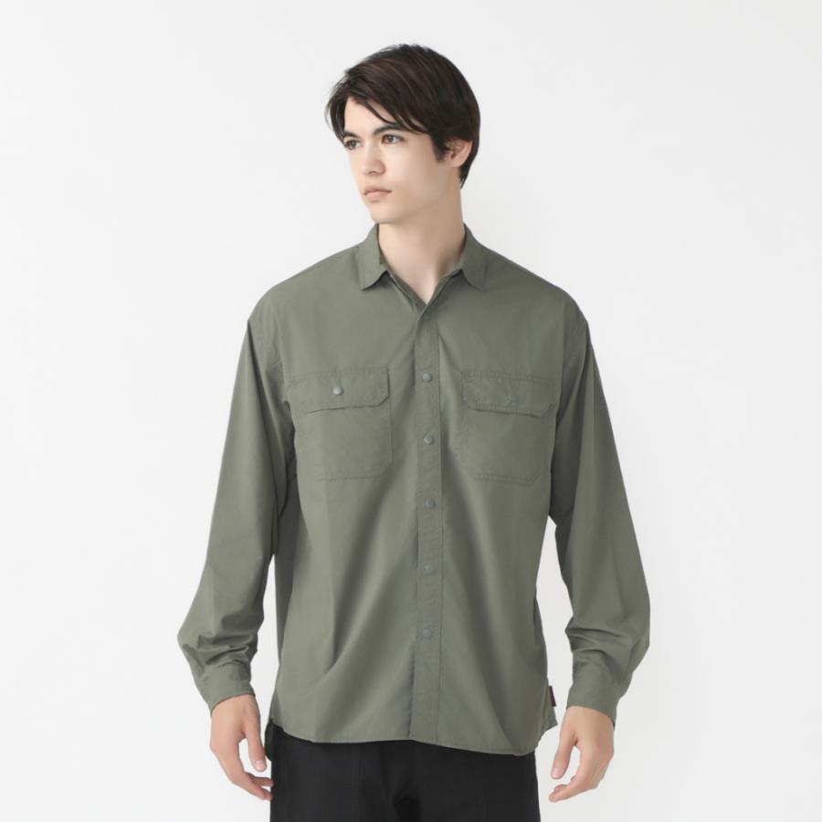 GRAMICCI STANCE SHIRT M 長袖 シャツ カーキ グラミチ