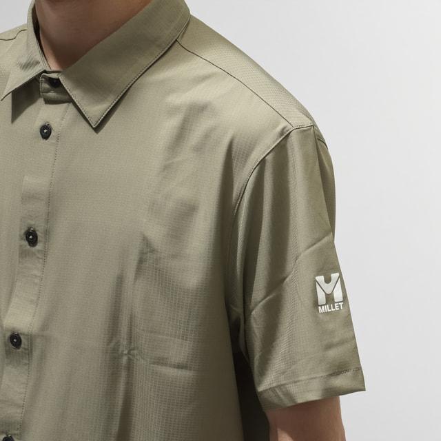 MILLET ミレー長袖シャツ クータイストレッチシャツ ベージュ メンズM新品 MILLET（ミレー） メンズ トレッキング 長袖シャツ SENECA STRETCH