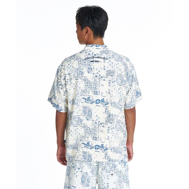 【加古川店】 中古 半袖シャツ SHORT SLEEVE SHIRT 2026SS-SH3-YT ブランド名:New Manual ホワイト サイズ：M 【104】 Quiksilver（クイックシルバー） 2026春夏 メンズ アウトドア