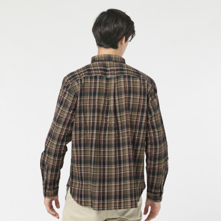 チャムス メンズ アウトドア 長袖シャツ ネルシャツ Nel Shirt (CH02-1202 M001) : ディープグリーン CHUMS｜alpen-group｜03