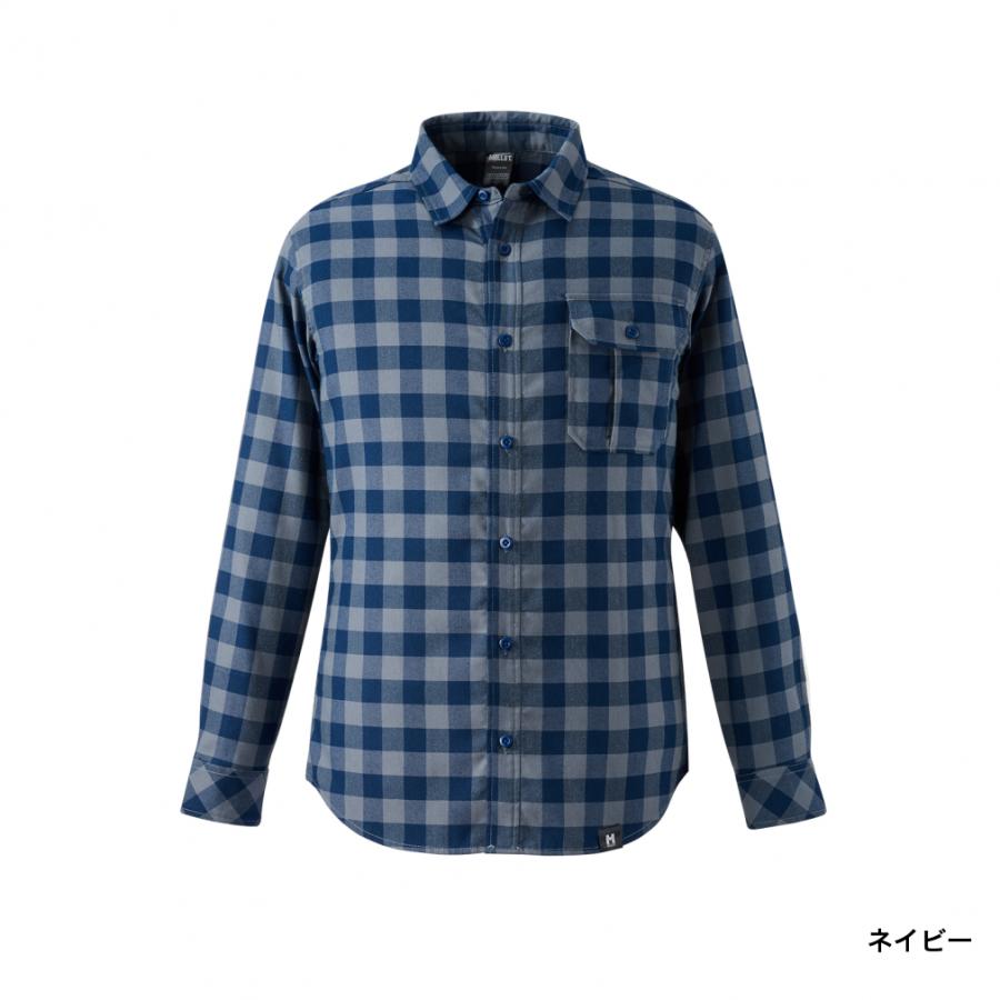 MILLET（ミレー） メンズ トレッキング 長袖シャツ THERMO CHECK SHIRT