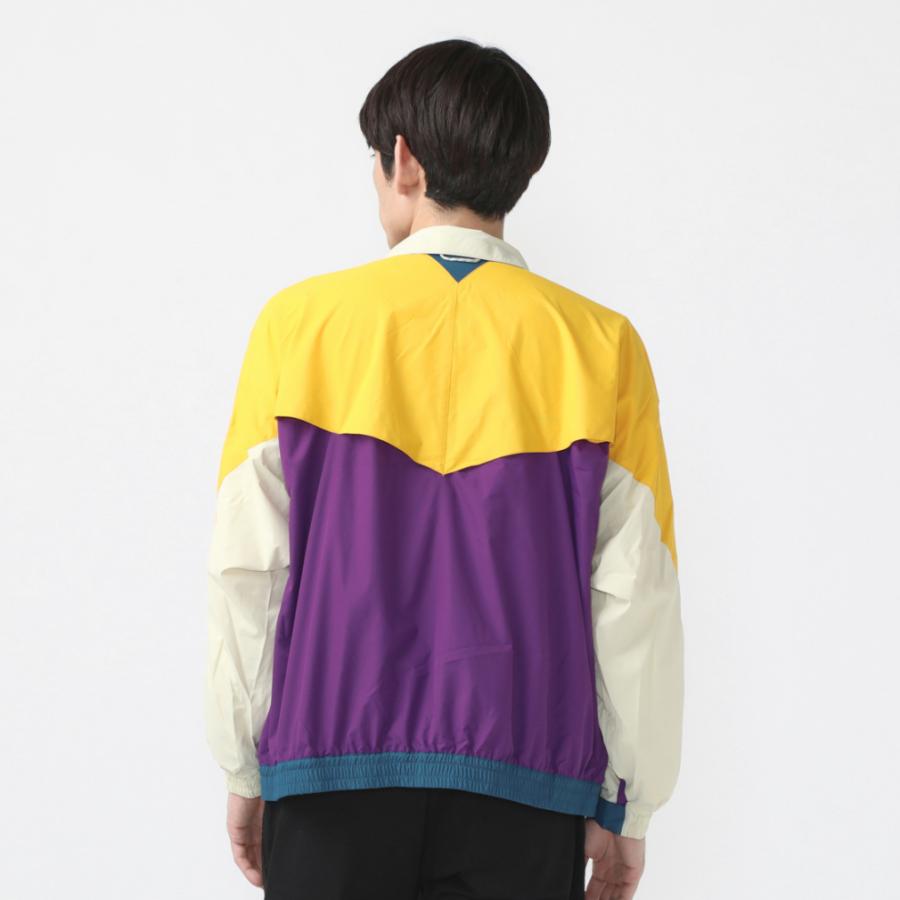 2024春夏 チャムス メンズ アウトドアジャケット レトロスポーツジャケット Retro Sport Jacket CH04-1395 Y072 : イエロー×パープル CHUMS｜alpen-group｜03