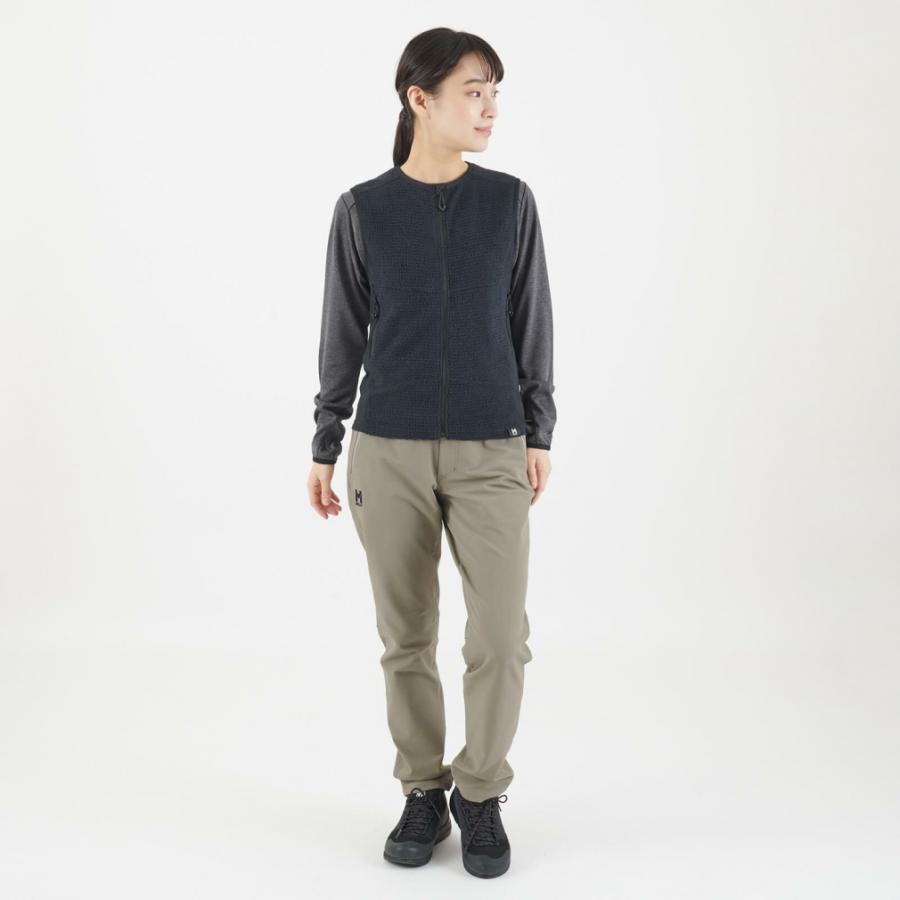 ミレー メンズ トレッキング ベスト THROUGH WARM VEST MIV02125 N0247 : ブラック MILLET