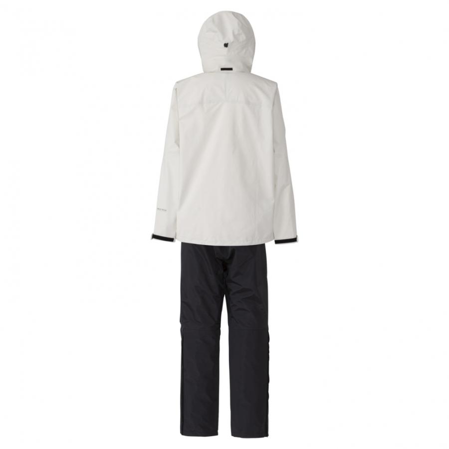 HELLY HANSEN ボーダーレインスーツ上下【ホワイト×ブラック/L】 HELLY HANSEN（ヘリーハンセン） レディース アウトドア レインウェア