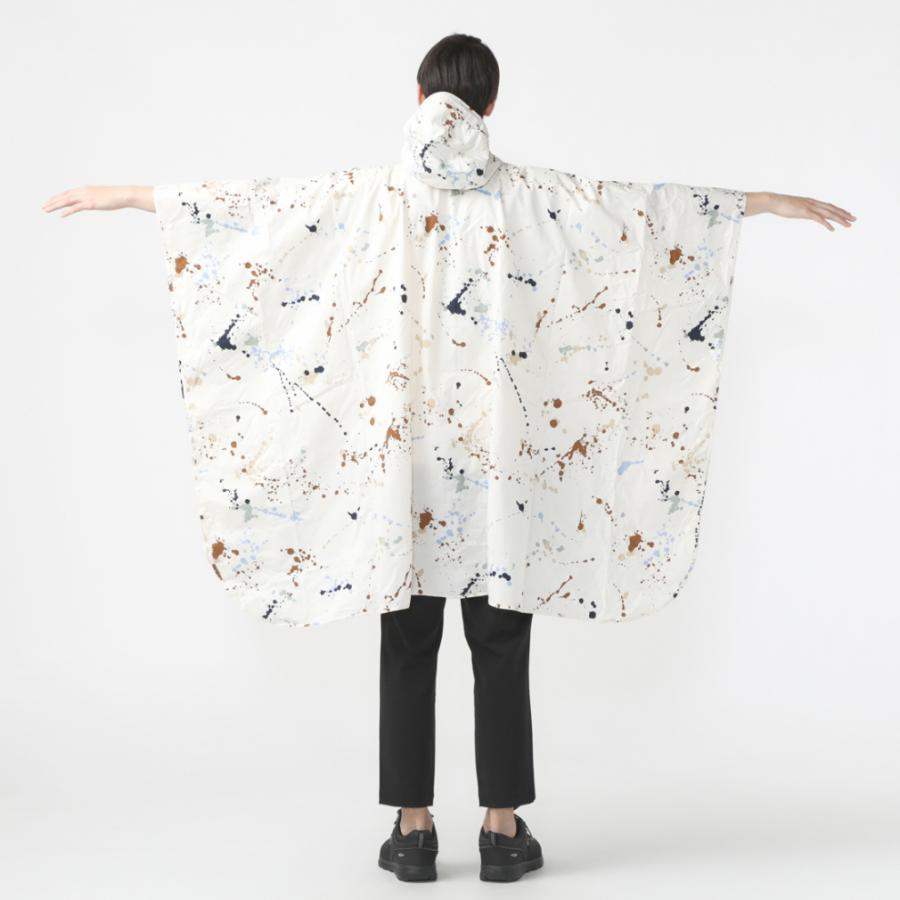 キウ アウトドア レインウェア KiU RAIN PONCHO Daily K319-294 : オフホワイト×ダークブルー KiU｜alpen-group｜08