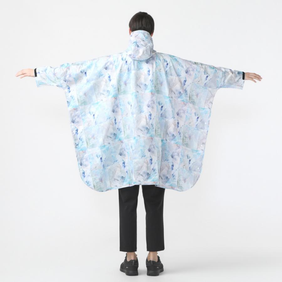 キウ アウトドア レインウェア KiU NEW STANDARD RAIN PONCHO K163-361-R : ミスト KiU｜alpen-group｜08