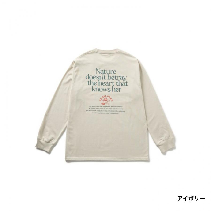 snow peak（スノーピーク） 2025秋冬 アウトドアカジュアル 長袖T