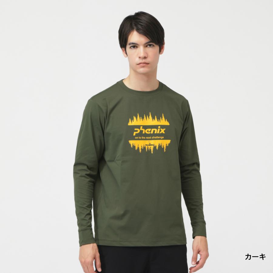 トップス PHOENIX SMOKE EMERALD Long Sleeve Shirt フェニックス メンズ トレッキング 長袖Tシャツ LONG SLEEVE T-SHIRT