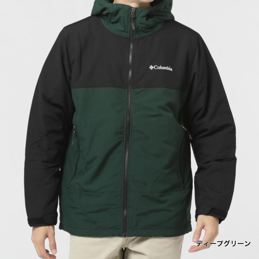 Columbia ジャケット Lサイズ ブラック/グリーン Columbia（コロンビア） メンズ アウトドア 中綿ジャケット ラビリンス