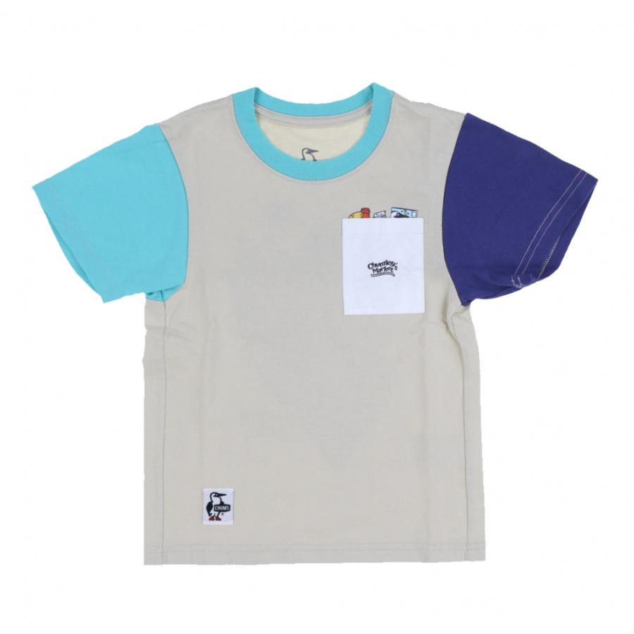 CHUMS（チャムス） キッズ 子供 半袖Tシャツ Kids Chumleys Market