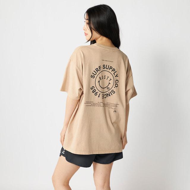 BUDO 半袖Tシャツ ベージュ×ブラック Lサイズ 楽天市場】プリント 半袖