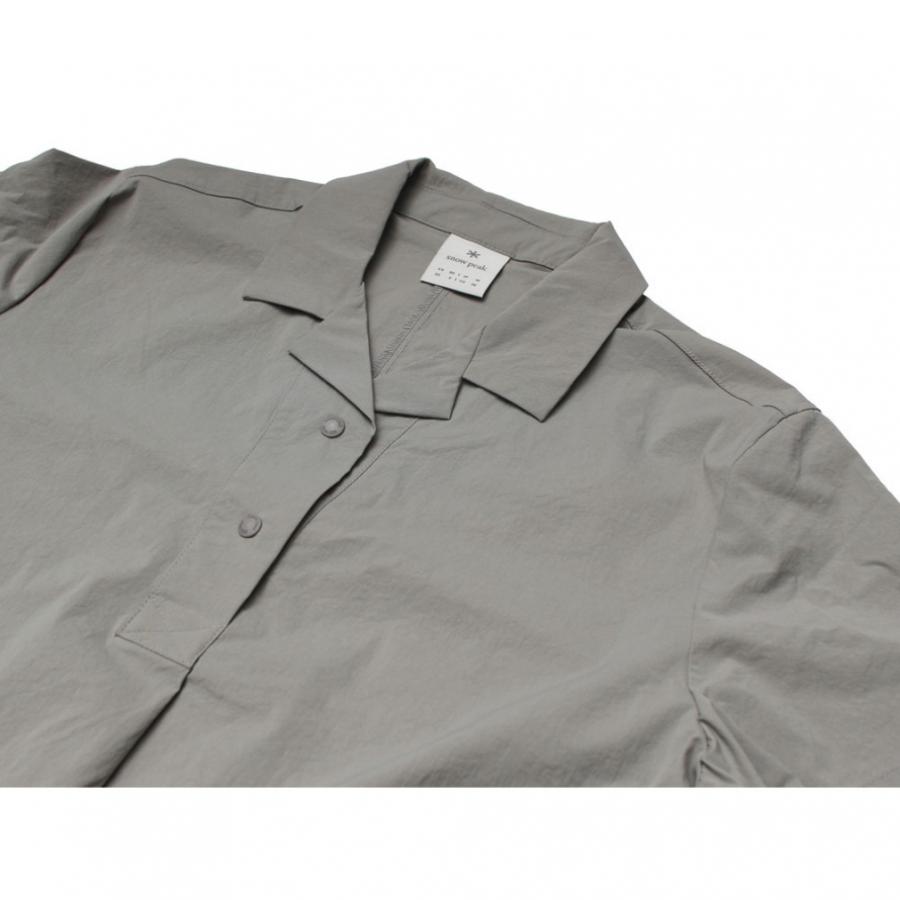 スノーピーク レディース アウトドア ワンピース Cooling Root Collared Dress S25MWROP61 snow peakの画像