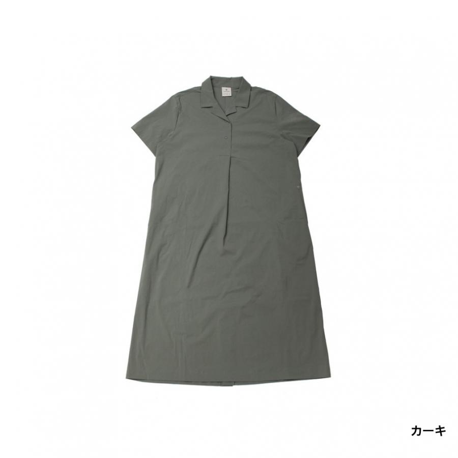 スノーピーク レディース アウトドア ワンピース Cooling Root Collared Dress S25MWROP61 snow peakの画像