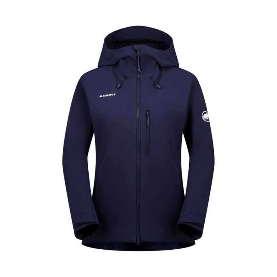 ゲリラセール ‼️美品【MAMMUT】フードジャケット レディース M ネイビー ゲリラセール ‼️美品【MAMMUT】フードジャケット レディース M