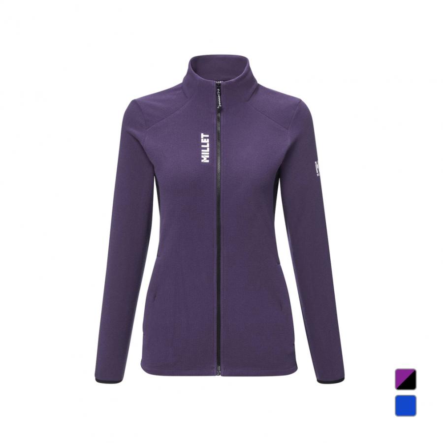 ミレー MILLET アウトドア UBIC LIGHTGRID JKT W フリースジャケット 上着 軽量 伸縮性 保温性 通気性 登山 アウトドア 軽量 ストレッチ 襟 ポリエステル  MIV10452 MILLET（ミレー） レディース トレッキング フリースジャケット UBIC