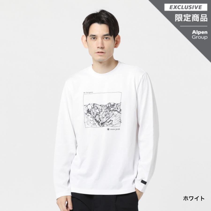 スノーピーク アウトドア 長袖Tシャツ Mt.Tanigawa Printed L/S Tshirt ATS23AU701 snow peak｜alpen-group｜02