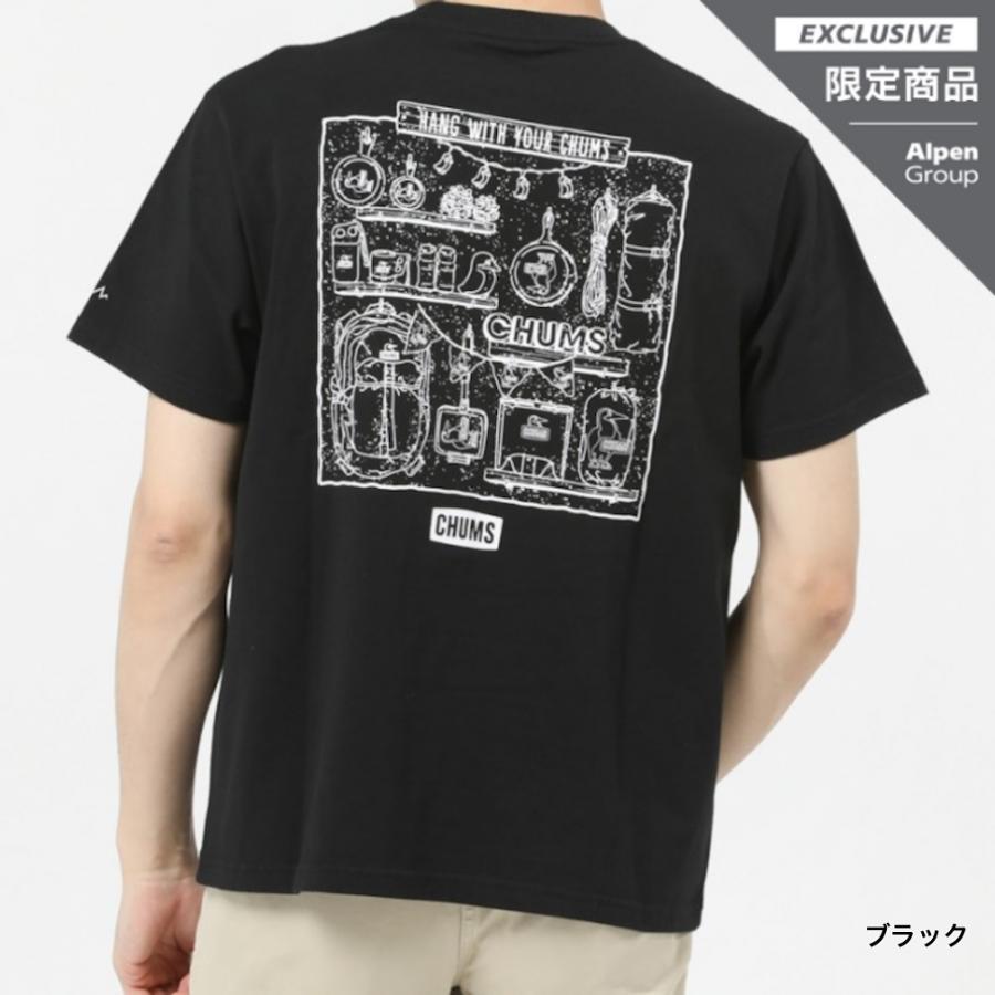 チャムス アウトドア 半袖Tシャツ CHUMS Camp Gear T-Shirt ALPEN SMU キャンプギアT CHUMS｜alpen-group｜02
