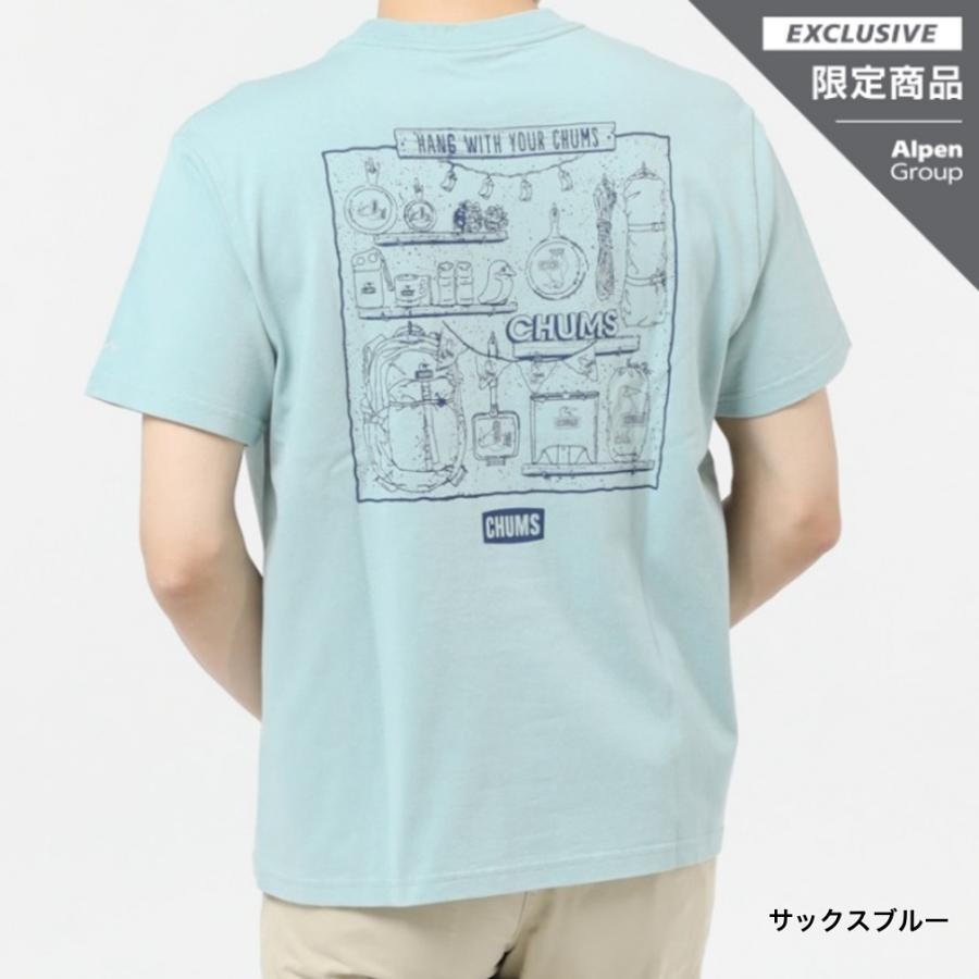 チャムス アウトドア 半袖Tシャツ CHUMS Camp Gear T-Shirt ALPEN SMU キャンプギアT CHUMS｜alpen-group｜03