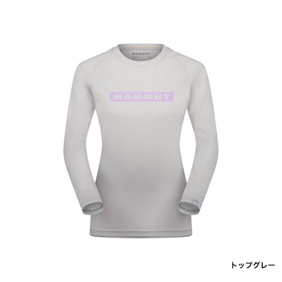 マムート レディース アウトドア 長袖Tシャツ キューディー ロゴ プリント ロングスリーブ Tシャツ アジアンフィット Women 1016-01040 MAMMUT｜alpen-group｜03