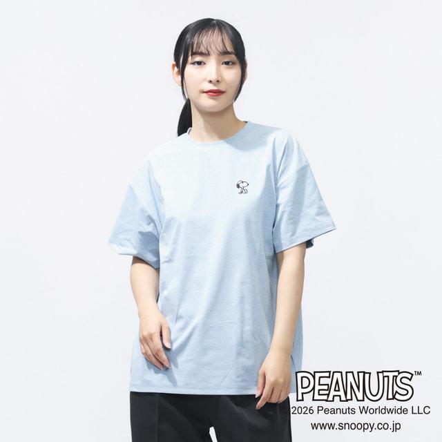 PEANUTS ピーナッツ スヌーピー レディース 半袖 Tシャツ UVカット