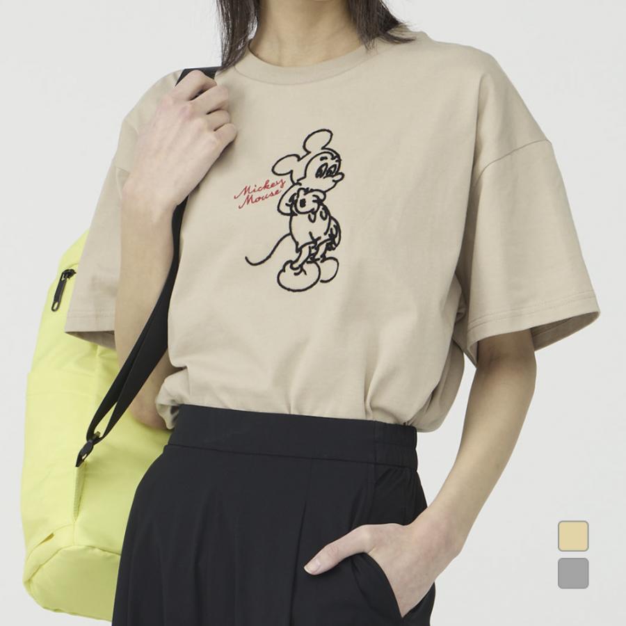 Disney（ディズニー） レディース 半袖 Tシャツ UVコットン