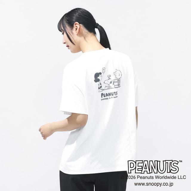 PEANUTS ピーナッツ スヌーピー レディース 半袖 Tシャツ UVカット