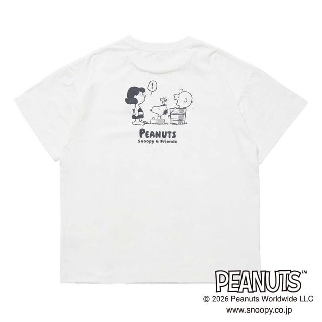 PEANUTS ピーナッツ スヌーピー レディース 半袖 Tシャツ UVカット