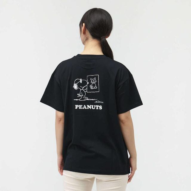 スヌーピー Tシャツ(L) ブラック アパレル 日本製 SNOOPY PEANUTS / SNOOPY】別注 ピーナッツ スヌーピー ヴィンテージプリント