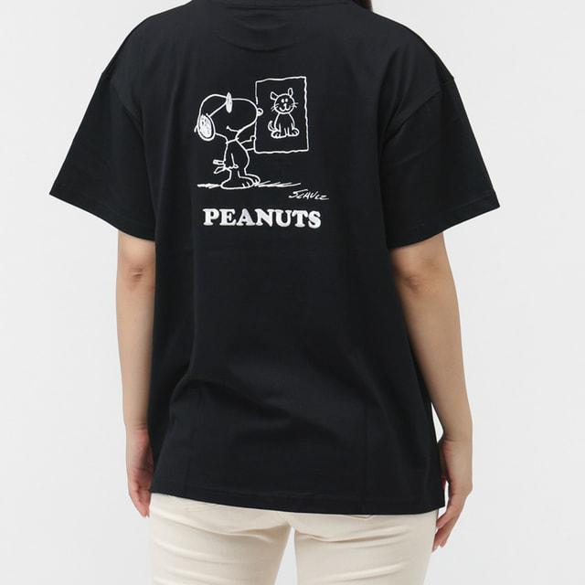 PEANUTS ピーナッツ スヌーピー レディース 半袖 Tシャツ UVコットン
