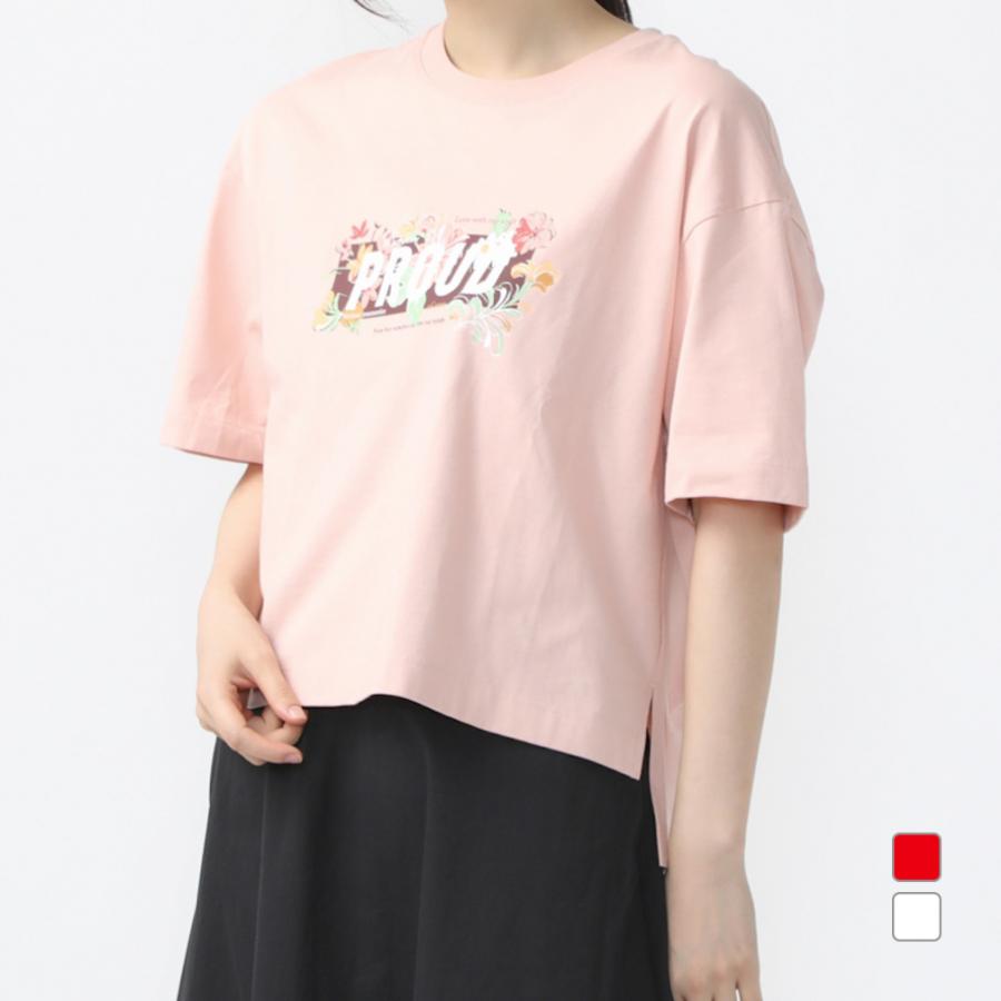 TIGORA ティゴラ レディース 半袖 Tシャツ コットンオーバー