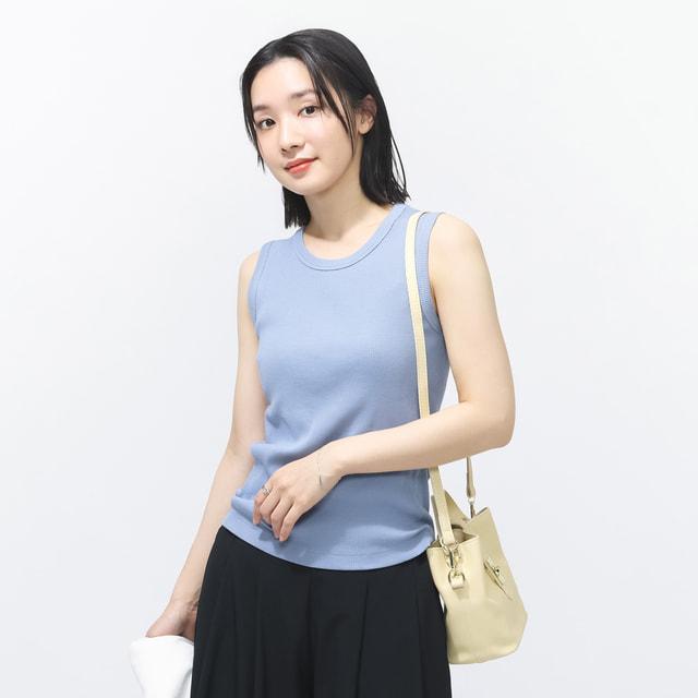 TIGORA（ティゴラ） レディース ノースリーブ シャツ UVカットリブ