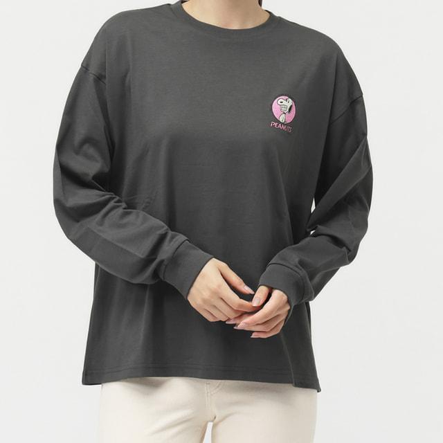 PEANUTS ピーナッツ スヌーピー レディース 長袖 Tシャツ コットン