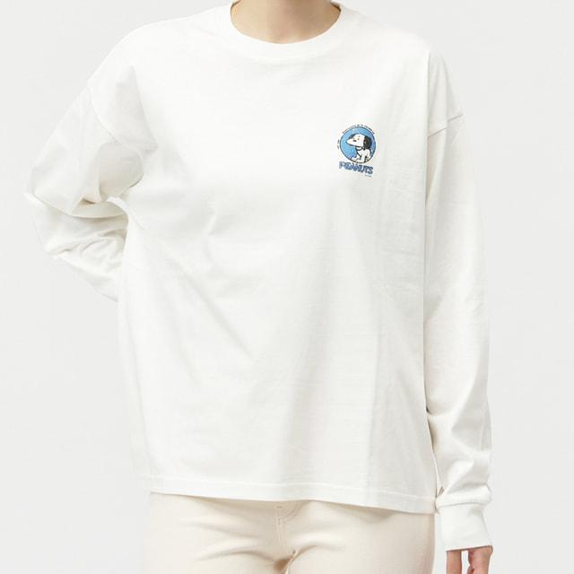 PEANUTS ピーナッツ スヌーピー レディース 長袖 Tシャツ コットン