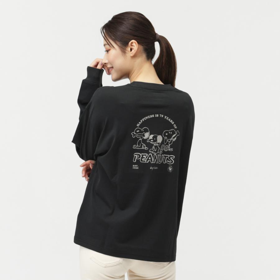 PEANUTS ピーナッツ スヌーピー レディース 長袖 Tシャツ コットン