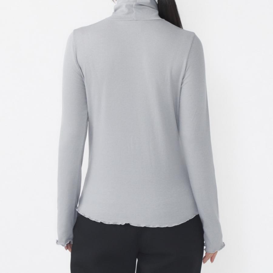 TIGORA（ティゴラ） レディース 長袖 Tシャツ ストレッチリブ