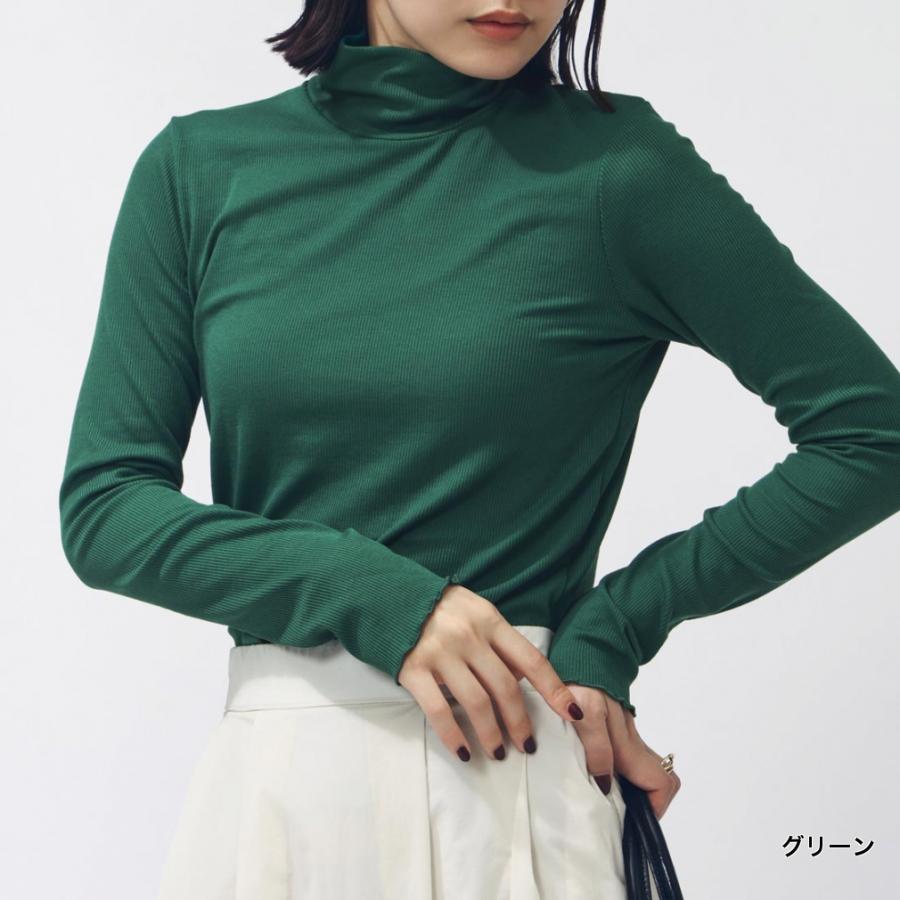 TIGORA（ティゴラ） レディース 長袖 Tシャツ ストレッチリブ