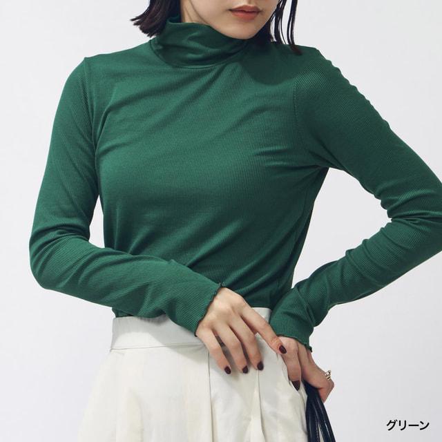 TIGORA（ティゴラ） レディース 長袖 Tシャツ ストレッチリブ