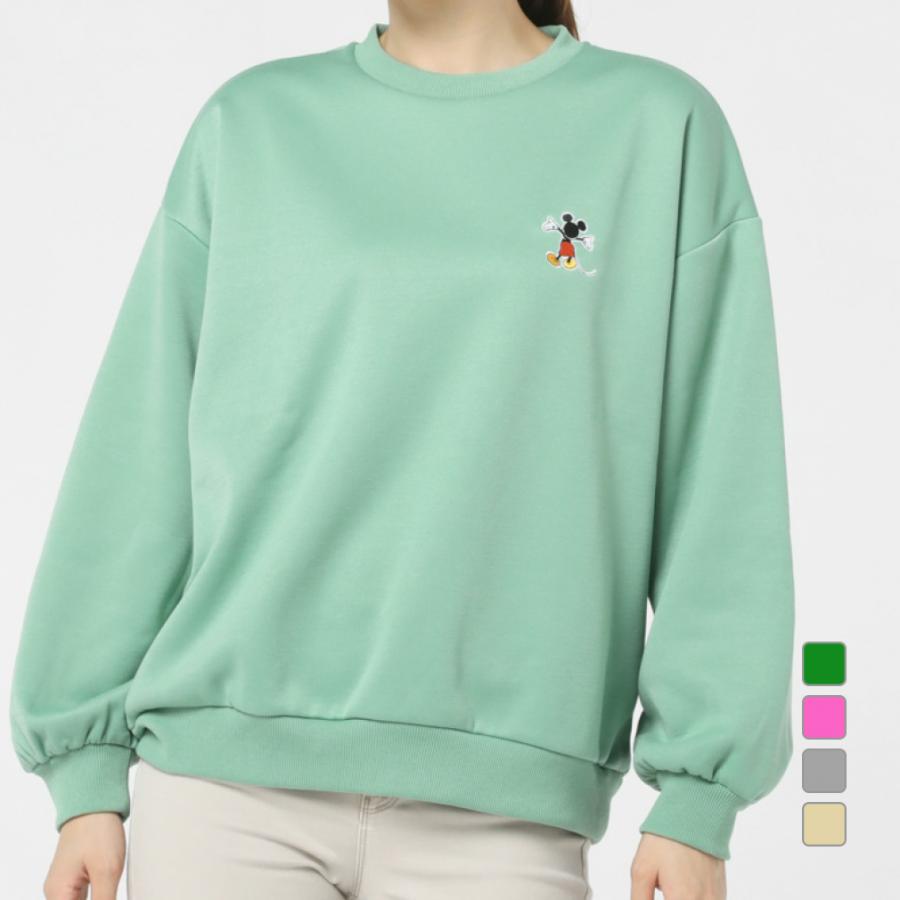 ディズニー レディース スウェット トレーナー スウェット裏起毛クルー  