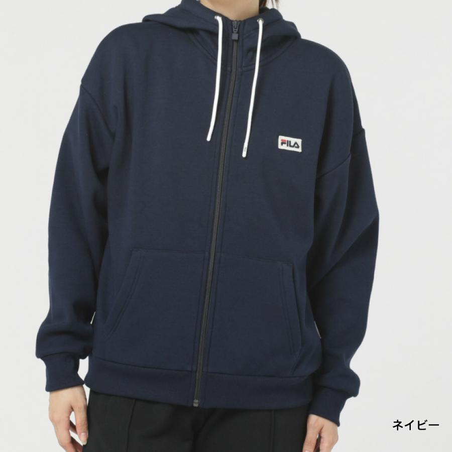 FILA フィラ レディース スウェット フルジップ ストレッチ裏起毛