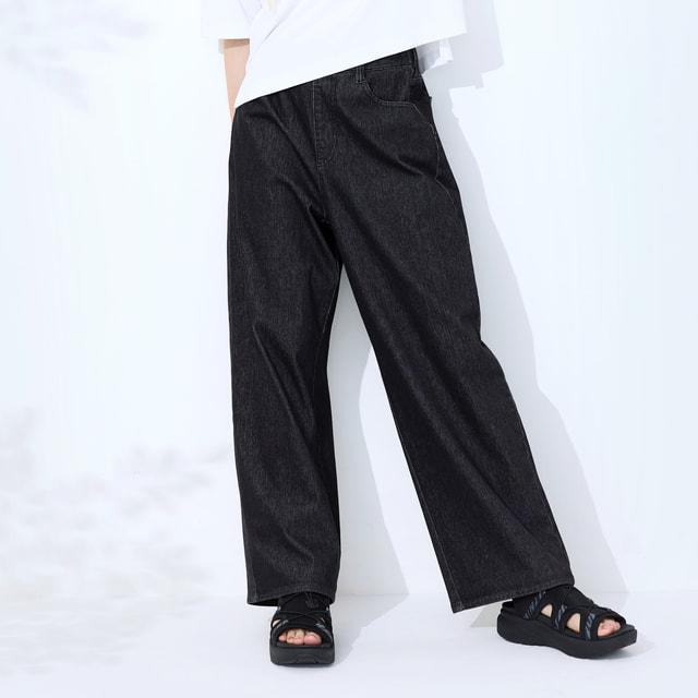 TIGORA（ティゴラ） レディース ロングパンツ UVカットデニムワイド